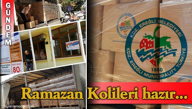 EREĞLİ BELEDİYESİ RAMAZAN YARDIMLARI HAZIRLANDI