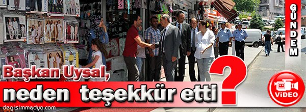 KDZ.EREĞLİ BELEDİYE BAŞKANI UYSAL, ESNAFA TEŞEKKÜR ETTİ