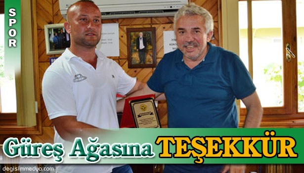 GÜREŞ AĞASINA DESTEK TEŞEKKÜRÜ