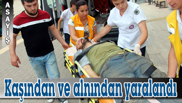 LASTİKTEN FIRLAYAN PARÇA SONUCU YÜZÜNDEN YARALAND