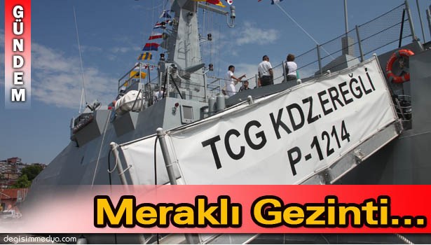 TCG EREĞLİ KARAKOL GEMİSİ KURTULUŞ GÜNÜNDE HALKIN ZİYARETİNE AÇILDI