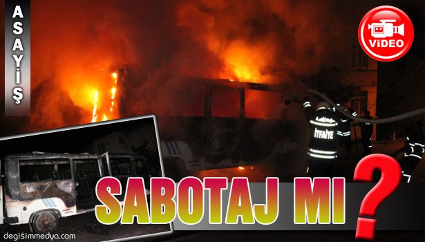 MİNiBÜS ALEVLERE TESLİM OLDU