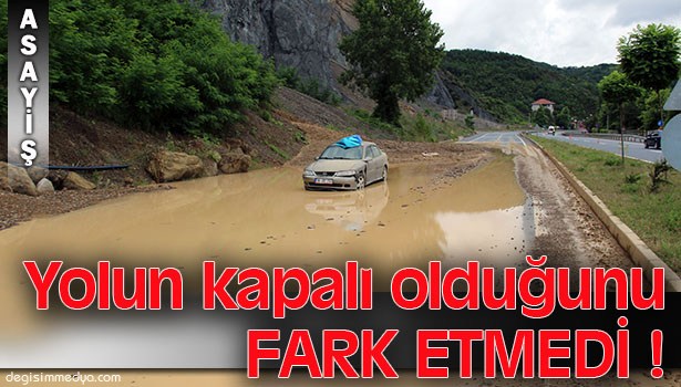 ZONGULDAK-İSTANBUL YOLUNDAKİ HEYELANDA BİR OTOMOBİL DAHA ZARAR GÖRDÜ!