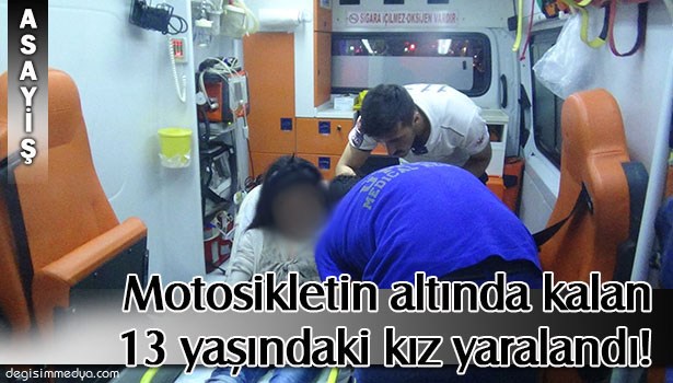 MOTOSİKLET İLE OTOMOBİL ÇARPIŞTI !