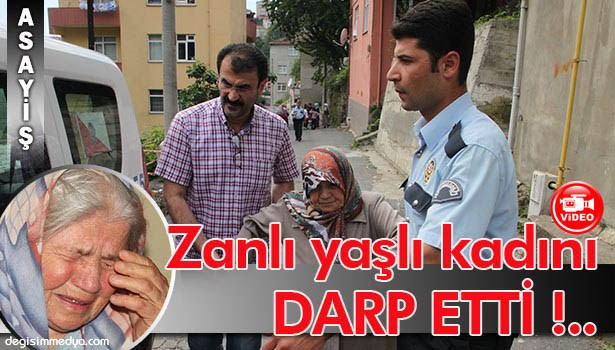 YÜZÜ MASKELİ, ELLERİ ELDİVENLİ HIRSIZLIK ZANLISI YAŞLI KADINI DARP ETTİ !..