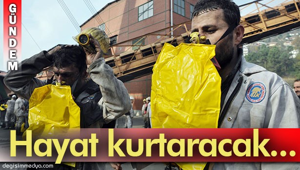 TTK'YA AİT MADEN OCAKLARINA 6 BİN 150 ADET OKSİJENLİ FERDİ KURTARICI MASKESİ...