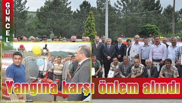 KÖYLERE SU TANKI DAĞITILIYOR