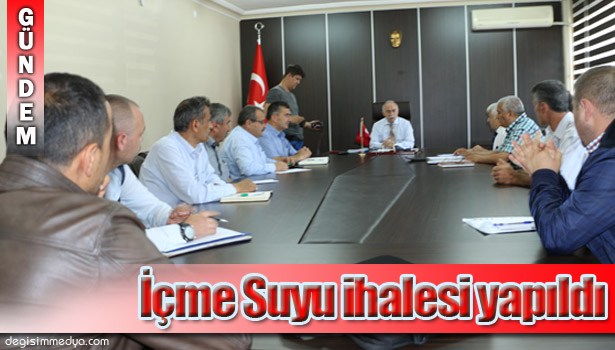 KIZILCA KÖYÜ İÇME SUYU İHALESİ YAPILDI