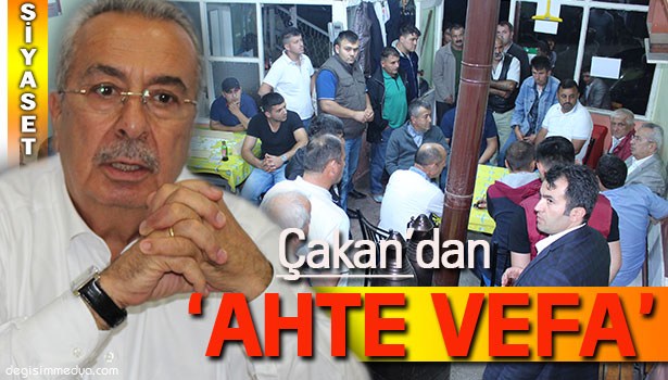 ÇAKAN'A SEVGİ SELİ