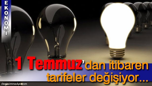 TARİFE DEĞİŞİKLİĞİ YAPILMASINA KARAR VERİLDİ