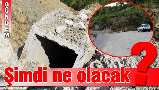 ZONGULDAK'TA HEYELAN YOLU ULAŞIMA KAPATTI