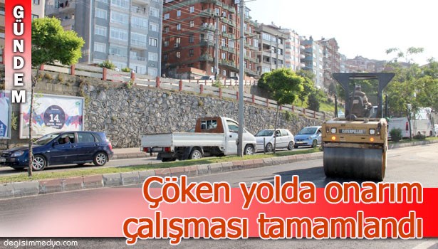 ZONGULDAK'TA ÇÖKEN SAHİL YOLU TRAFİĞE AÇILDI