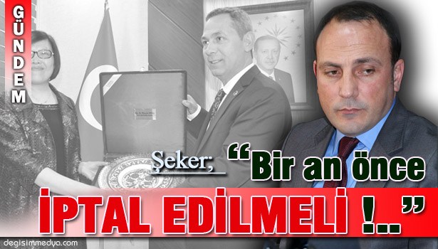 BAŞKAN ŞEKER KINADI