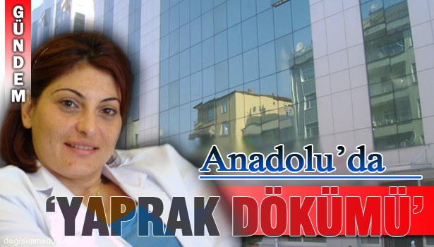 EREĞLİ ANADOLU HASTANESİ'NDE YAPRAK DÖKÜMÜ DEVAM EDİYOR