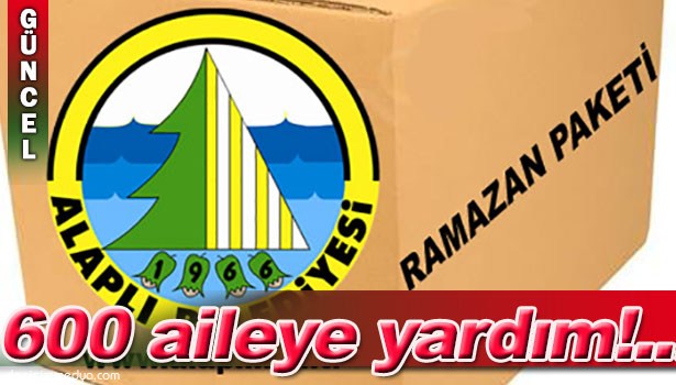 ALAPLI BELEDİYESİ RAMAZAN YARDIMLARI DAĞILIYOR