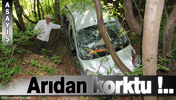 ARIDAN KORKUP ŞARAMPOLE YUVARLANDI !