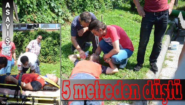 DENGESİNİ KAYBEDEREK DÜŞTÜ