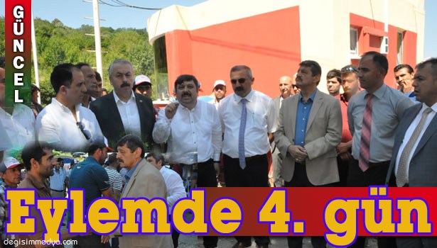 MADENCİLER EYLEME DEVAM EDİYOR