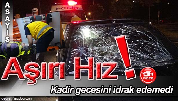 EREĞLİ'DE EŞİYLE CAMİYE GİDEN YAŞLI KADIN KAZADA YARALANDI