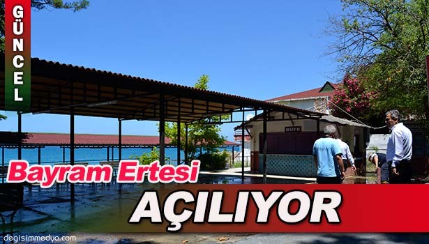 ALAPLI BELEDİYE PLAJI BAYRAM SONRASI AÇILIYOR