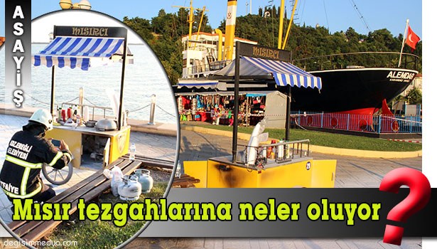 BİR GÜN ARAYLA İKİ MISIR TEZGÂHI YANDI