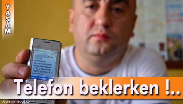 TELEFONUNA GELEN SMS'İ YANITLADI, TELEFON BEKLERKEN ŞAMPUAN ÇIKTI