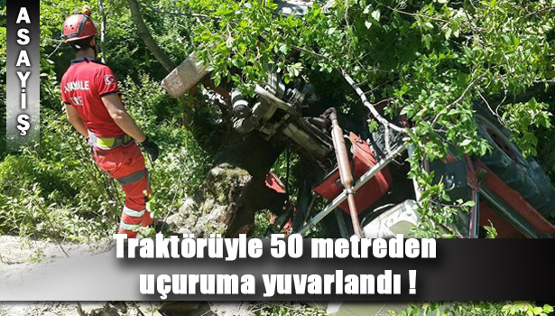 DEVREK'TE TRAKTÖR KAZASI