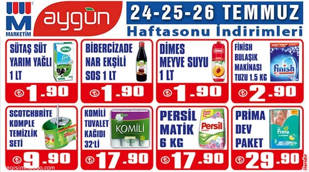 MARKETİM AYGÜN'DE İNDİRİM GÜNLERİ