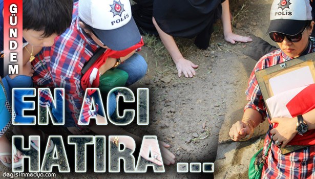 EŞİNİN MEZARINI ELLERİYLE OKŞADI, ELİNE BULAŞAN TOPRAĞI TEMİZLETMEK İSTEMEDİ