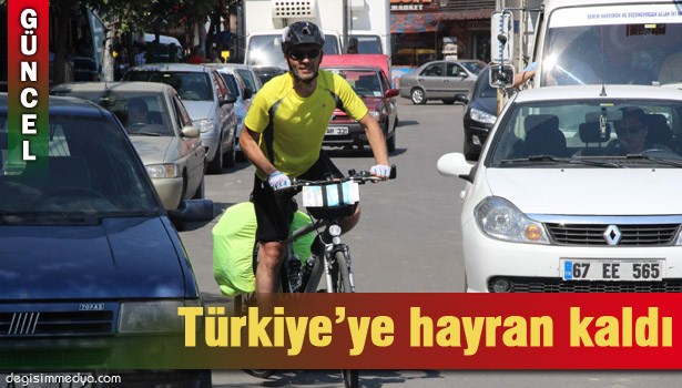 İSPANYOL TURİSTTEN BİSİKLETLE TÜRKİYE TURU ...