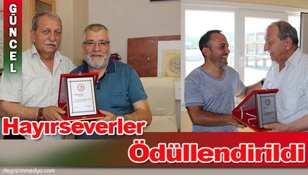 VEREM SAVAŞ DERNEĞİ'NDEN HAYIRSEVER İŞ ADAMLARINA PLAKET