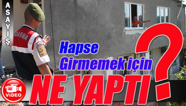 CEZASI ONANAN ADAM KENDİNİ EVE KİLİTLEDİ