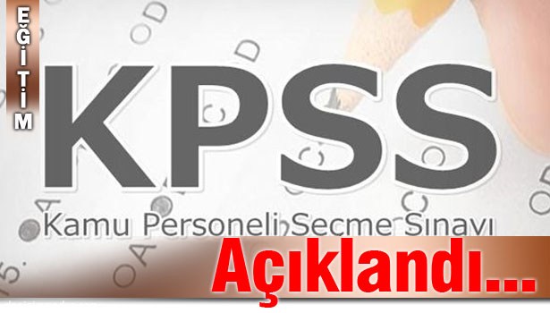 KPSS SONUÇLARI AÇIKLANDI
