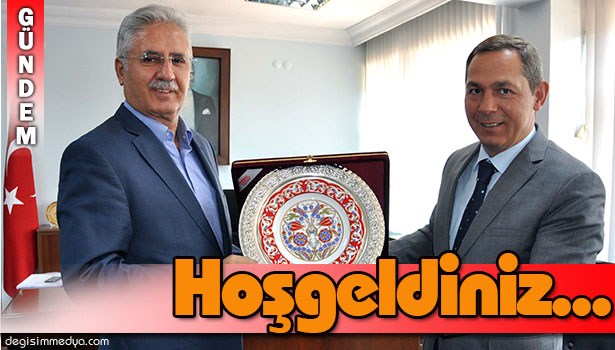 BAŞKAN UYSAL'DAN KAYMAKAM MADENOĞLU'NA HAYIRLI OLSUN ZİYARETİ