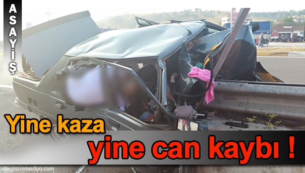 BARİYERLERE ÇARPAN OTOMOBİL İKİYE BÖLÜNDÜ