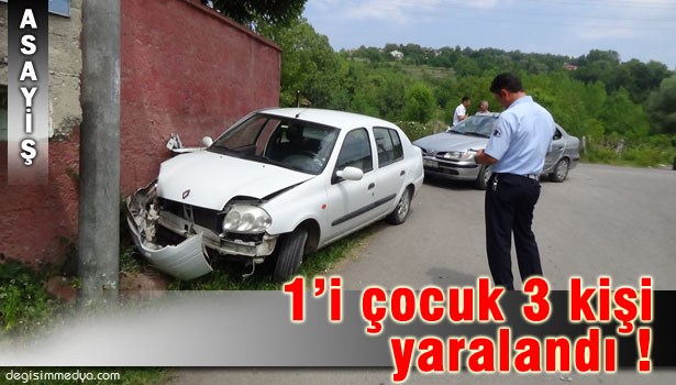 ZONGULDAK'TA KAZA: 3 YARALI !..