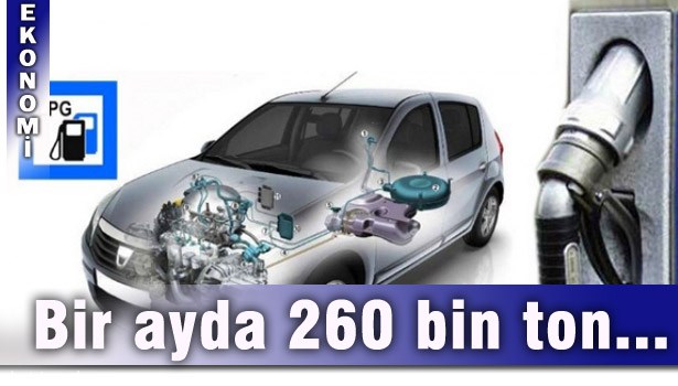 BİR AYDA 260 BİN TON OTO GAZ SATILDI