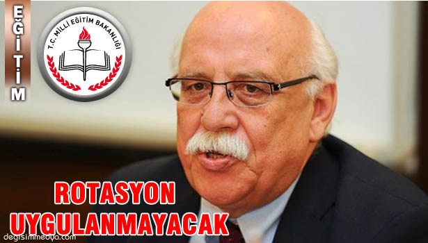 MİLLİ EĞİTİM BAKANI AVCI'DAN 'ROTASYON' AÇIKLAMASI