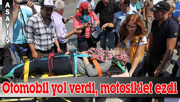 ELEKTRİKLİ MOTOSİKLET YAYAYI EZDİ