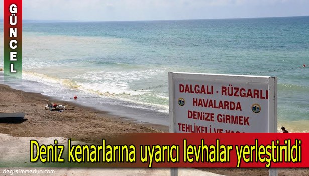 ALAPLI BELEDİYESİ DENİZ KENARLARINA UYARICI LEVHALAR YERLEŞTİRDİ