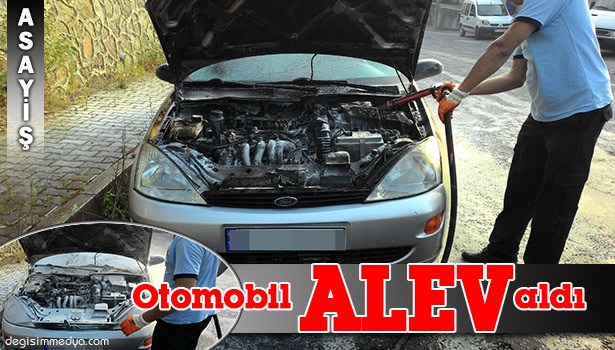 SEYİR HALİNDEKİ OTOMOBİL ALEV ALDI