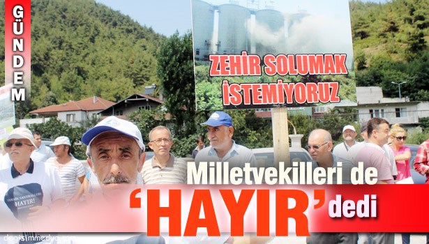 'HALK İSTEMİYOR' TUTANAĞI TUTULDU...