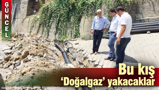 KOZLU'DA ALT YAPI VE DOĞALGAZ ÇALIŞMALARI SÜRÜYOR...