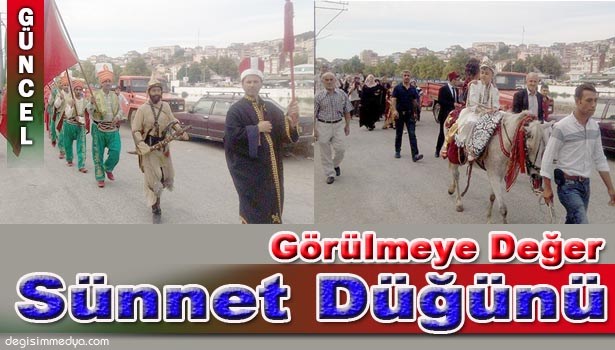 AT ÜSTÜNDE MEHTERANLI SÜNNET DÜĞÜNÜ