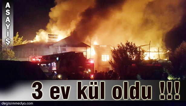 DÜZCE'DE YANGIN PANİĞİ !..