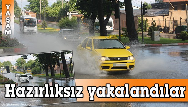 ZONGULDAK GÜNE SAĞANAKLA UYANDI