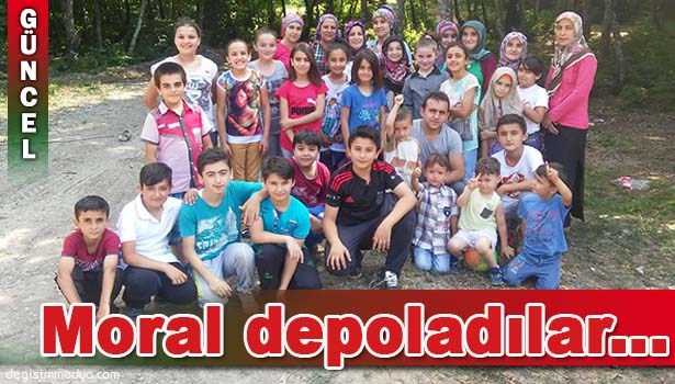 YAZ KUR'AN KURSUNA GİDEN ÖĞRENCİLER, PİKNİKLE MORAL BULDU
