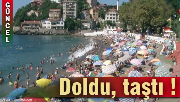 VATANDAŞLAR SAHİLLERE, PLAJLARA AKIN ETTİ