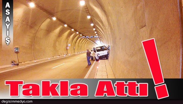 TÜNEL İÇİNDE KAZA: 4 YARALI