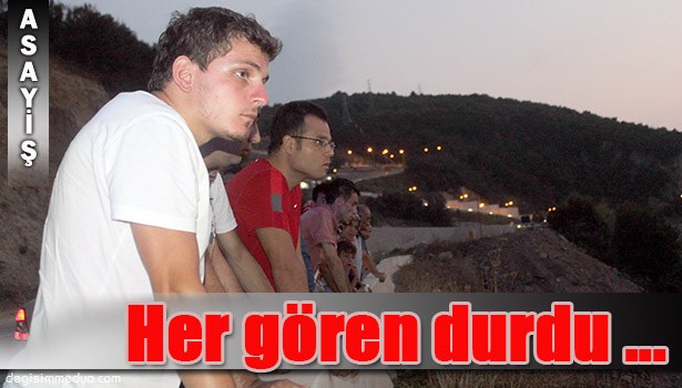 AMBULANSI VE POLİSİ GÖREN DURDU